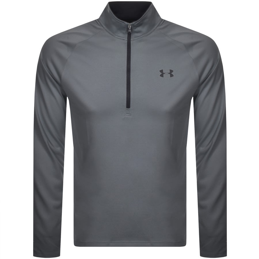 Alternative Image for ProductUnder Armour Half Zip Tech Sweatshirt Grey1